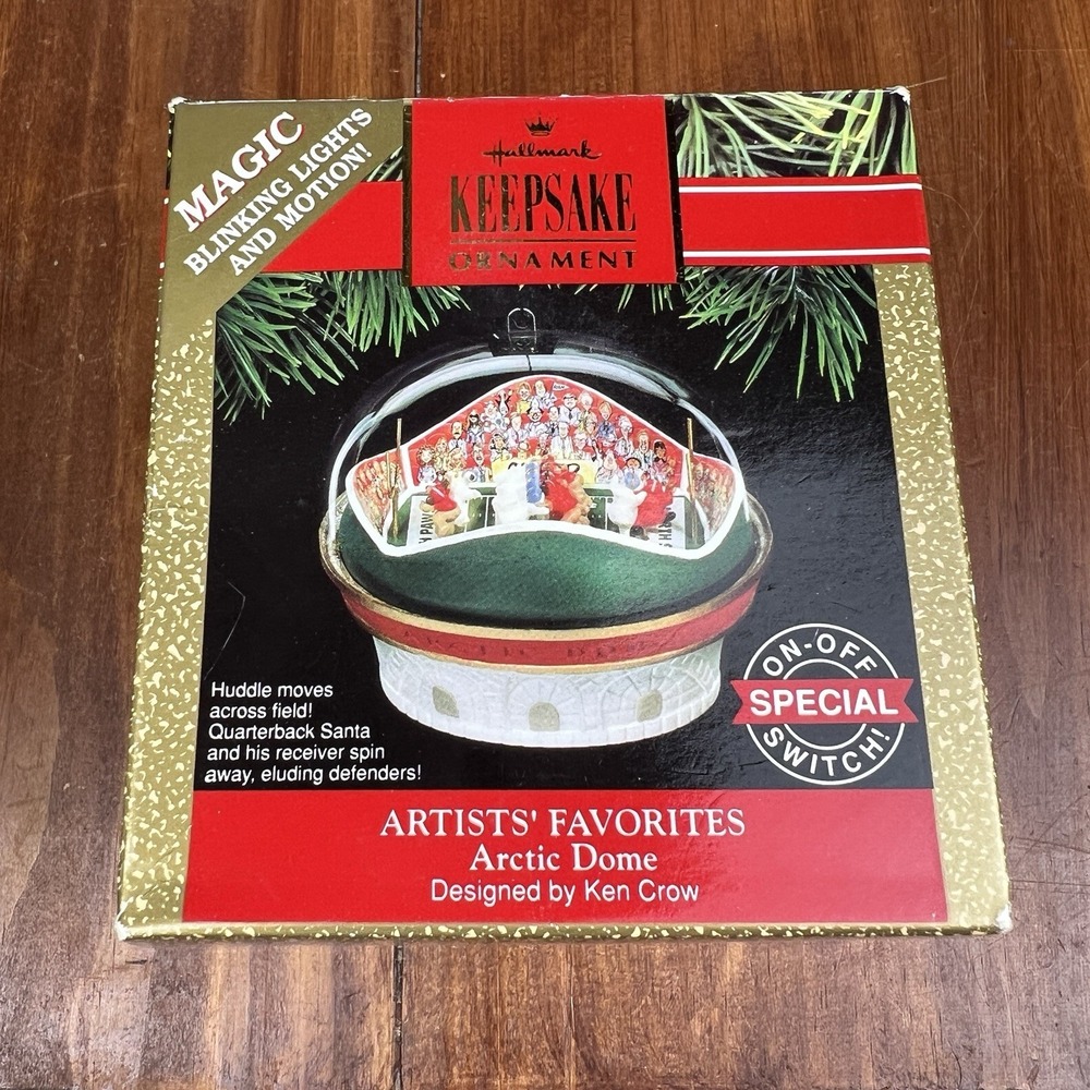 Vintage 1991 Hallmark Kagic Light Ornament "Arctic Dome" Keepsake Ornament